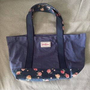 Cath Kidston Navy Blue Floral Bag